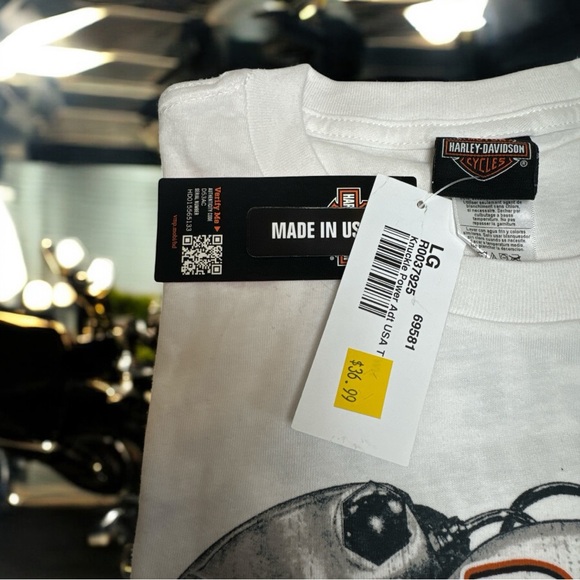 Harley-Davidson “Knuckle Power” T-shirt Men’s Large Miracle Mile HD NWT - Picture 3 of 6